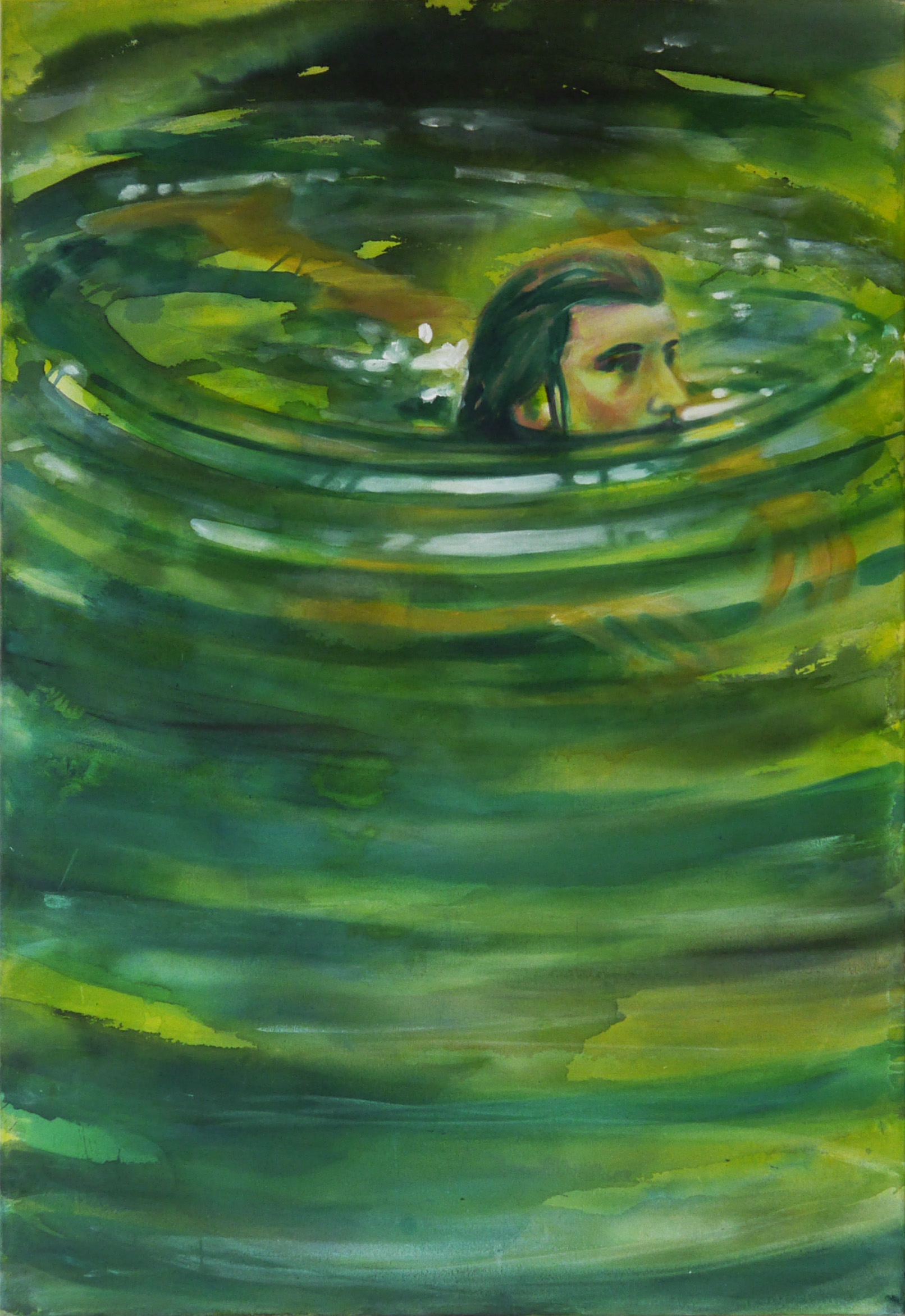 Heathen I, ink and oil on canvas, 160 x 110 cm Heathen I by Maddie Yuille